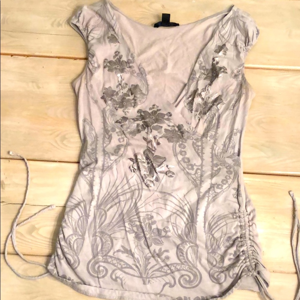 Express dress plunging neckline shirt